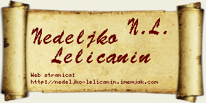 Nedeljko Lelićanin vizit kartica